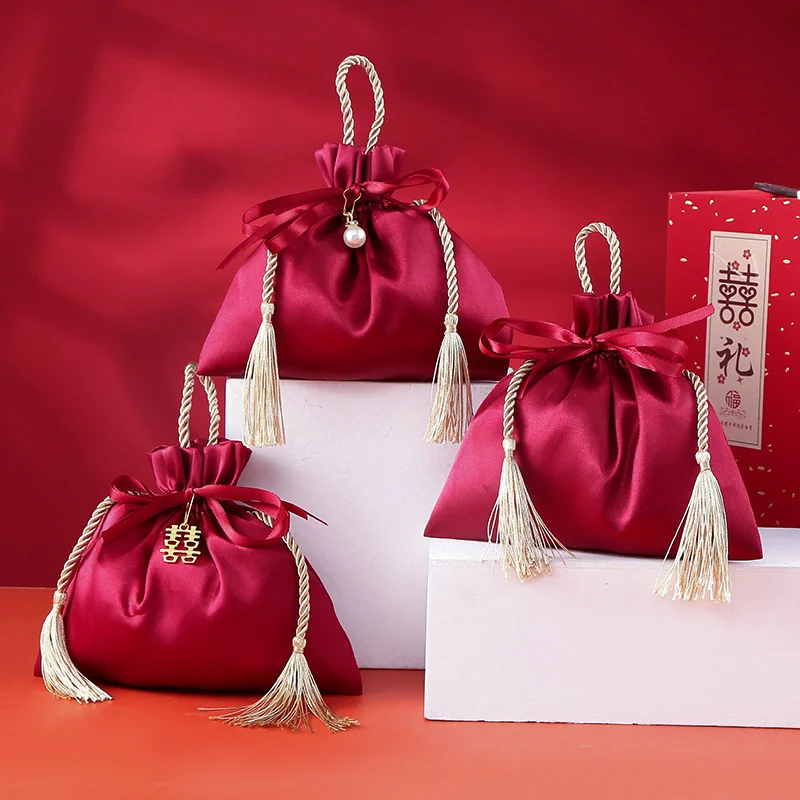 Luxury Bags From China - 10PCS Luxury Packing Drawstring Velvet Pouch