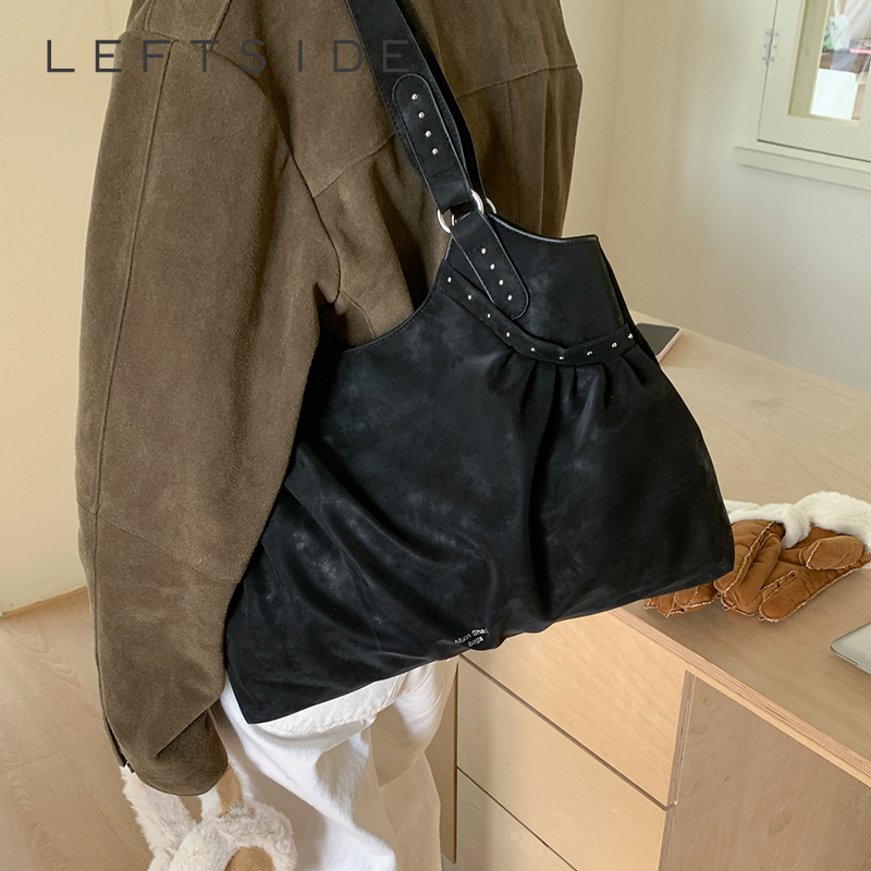 Luxury Bags Trend 2025 - LEFTSIDE Women Retro Solid Color Pu