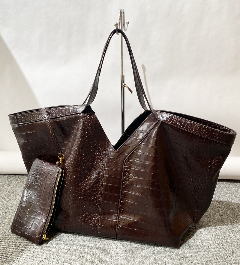 Oversized Crocodile Pattern To - Luxury Bags Vintage 评论和价格
