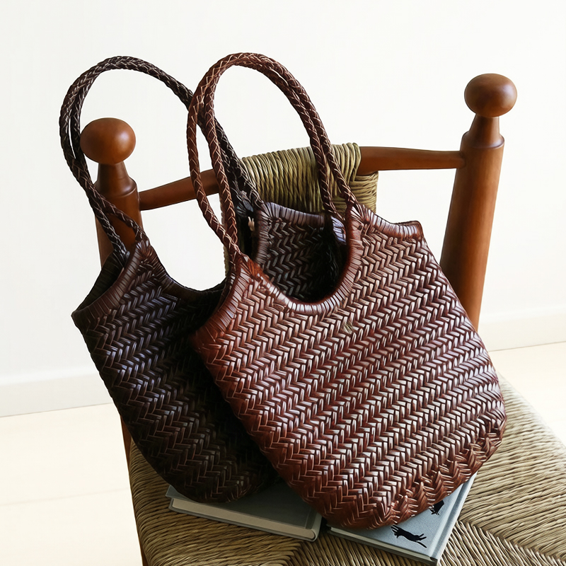 Handwoven LeatherTote Bags For - Luxury Bags Vintage 评论和价格