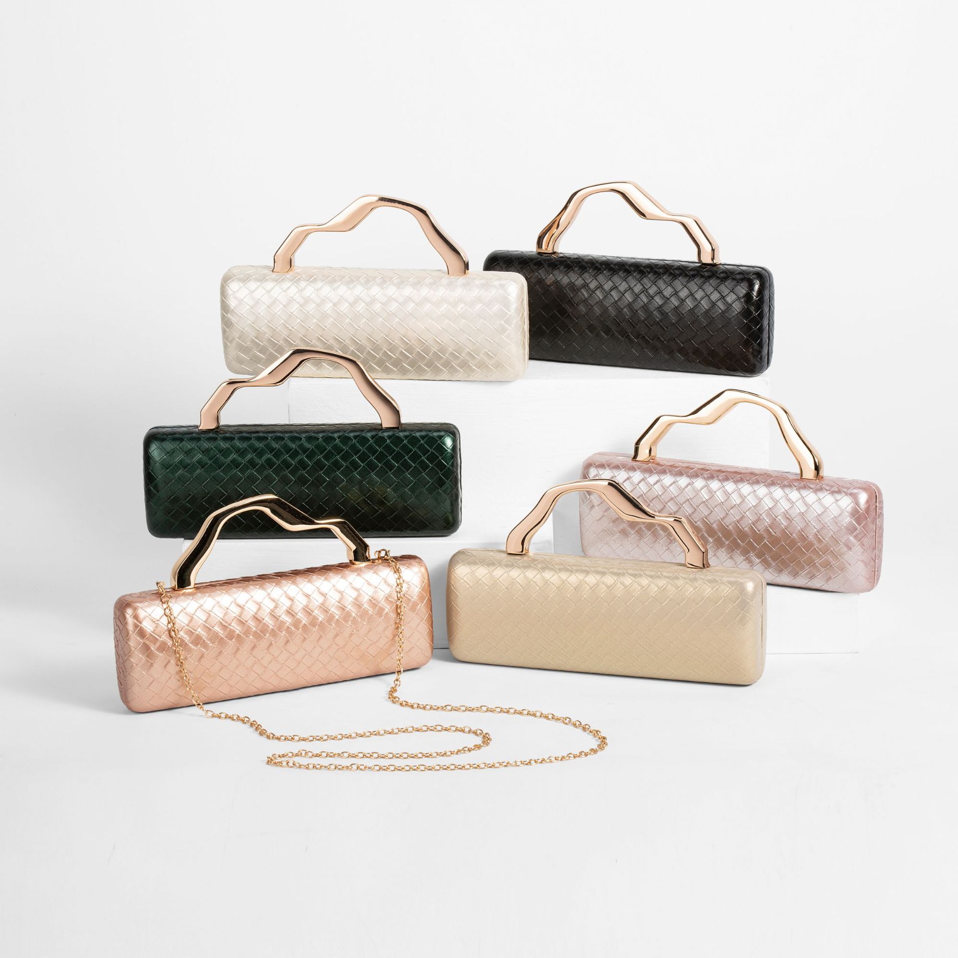 Pu Leather Crossbody Evening N - Luxury Bags Gold 评论和价格