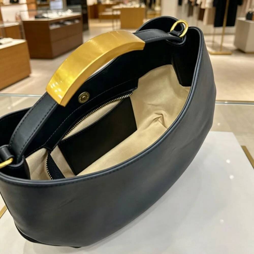 Demi-cercle Women Golden Lette - Luxury Bags Gold 评论和价格