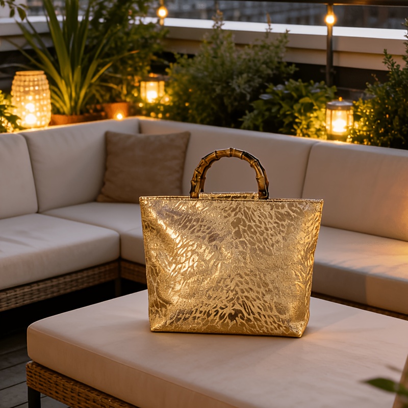 Light luxury metallic gold jac - Luxury Bags Gold 评论和价格