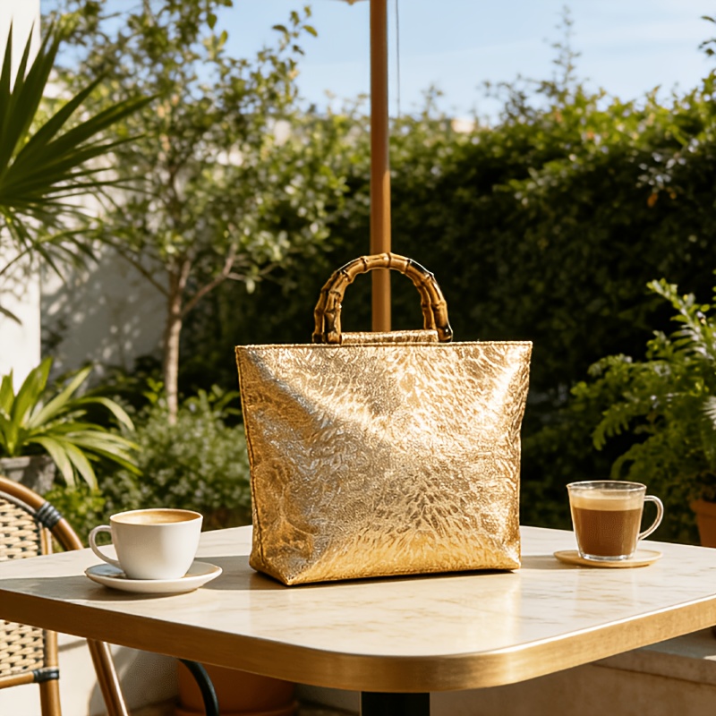 Light luxury metallic gold jac - Luxury Bags Gold 评论和价格