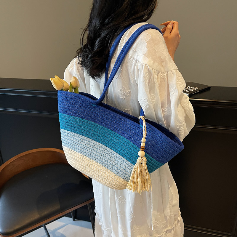 Cotton Rope Woven Design Shoul - Luxury Bags Trend 2025 评论和价格