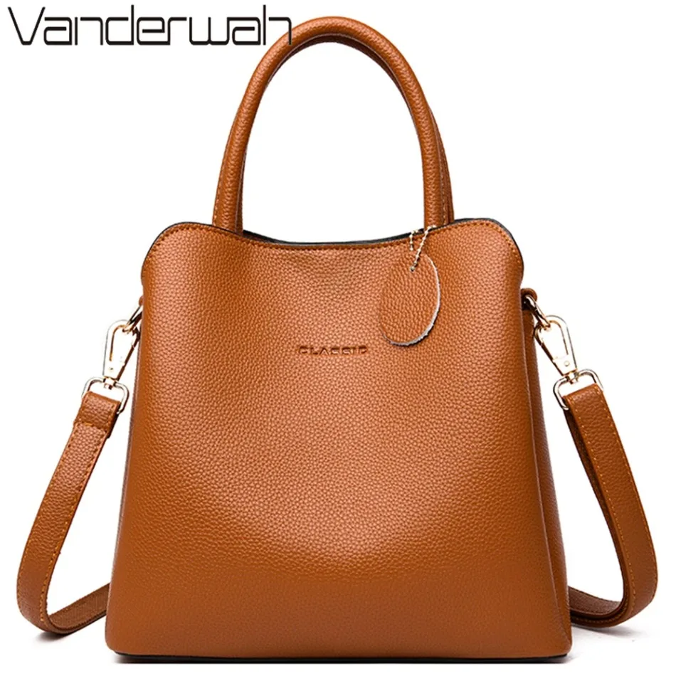 New 3 Main Pocket Leather Luxu - Luxury Bags From China 评论和价格