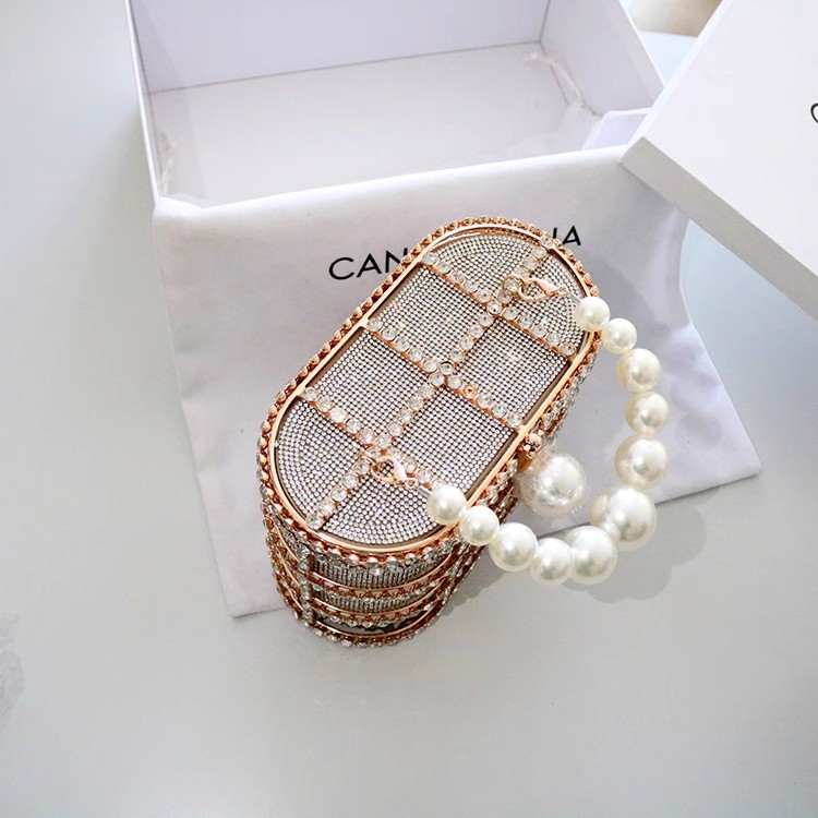 High Quality Glitter Women Han - Luxury Bags Gold 评论和价格