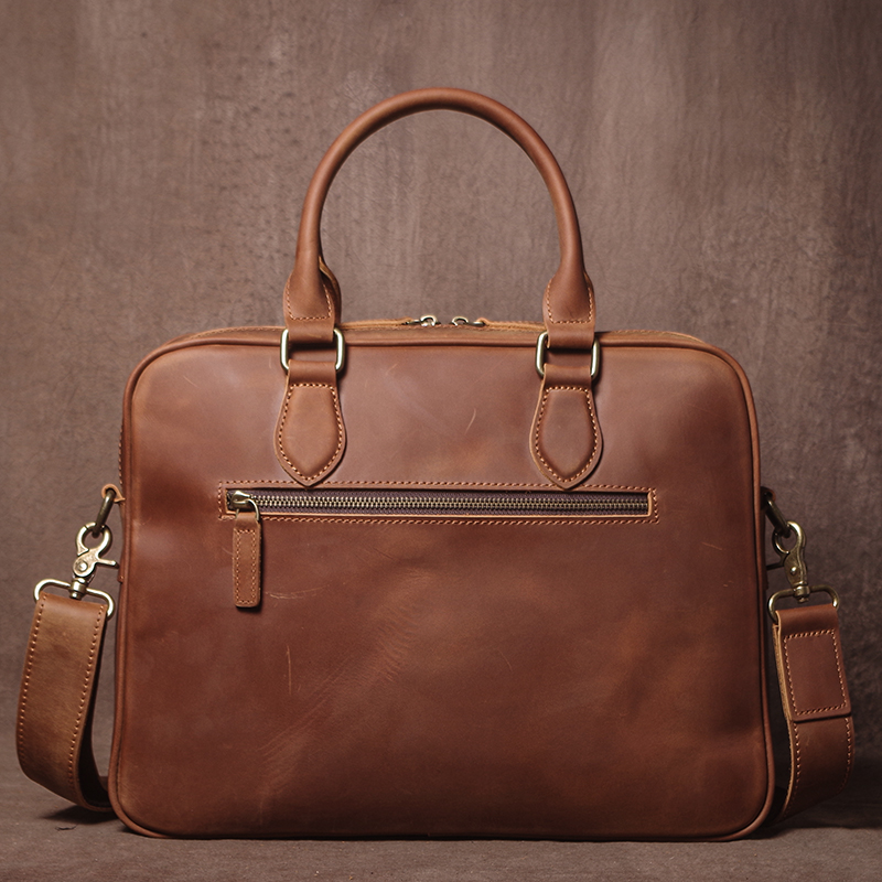 GURO Men Crazy Horse Cowhide B - Luxury Bags Vintage 评论和价格
